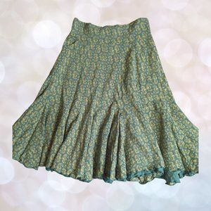 Effie's Heart Green A-Line Skirt